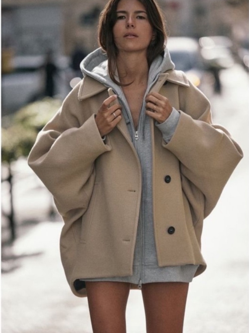 Zara Camel Coat Jacket - Picture 6 of 15